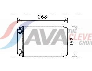 OLA6677 AVA Радіатор опалювача салону